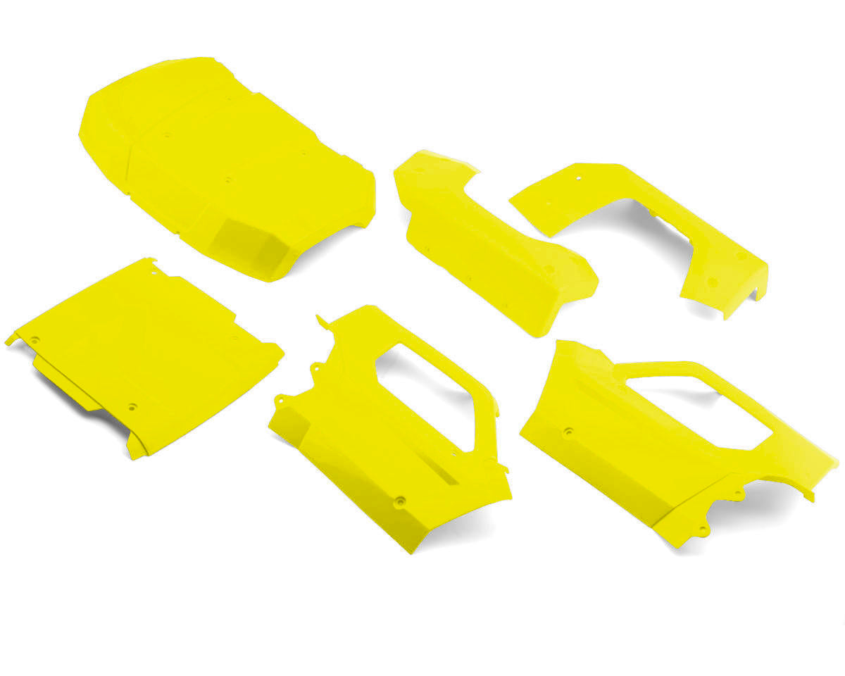 Losi Complete Body Set, Flo Yellow, 5IVE-T 3.0 - LOS-4348