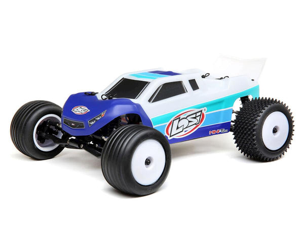 LOS01019T2 Losi Mini T 2.0 Brushless RTR 1/18 2wd Stadium Truck, Blue, LOS01019T2