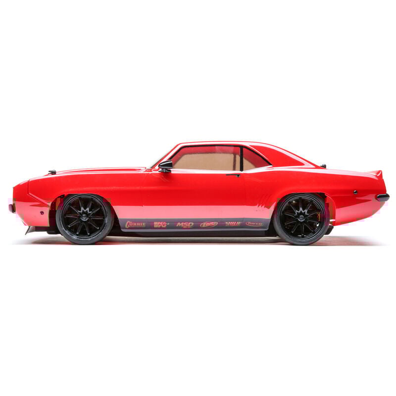 Losi 1969 Chevy Camaro V100 1/10 On-Road RTR, Red