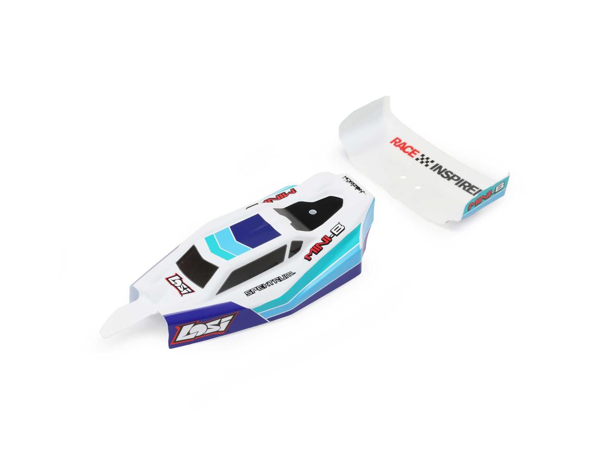 LOS210025 Losi Body and Wing, Blue, Mini-B Losi