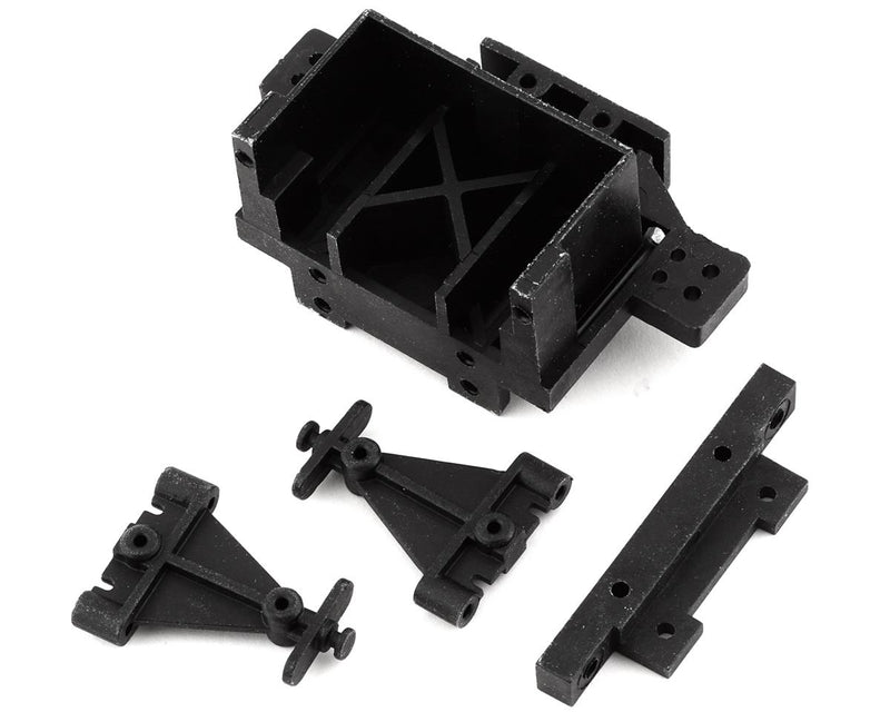 LOS211028 Losi Rear Bulkhead, Toe Block and Link Mount, Mini JRX2