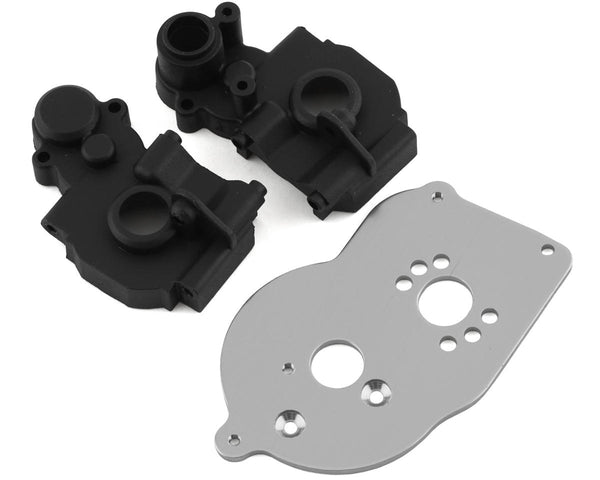 LOS212028 Losi Transmission Case and Motor Plate, Mini Drag