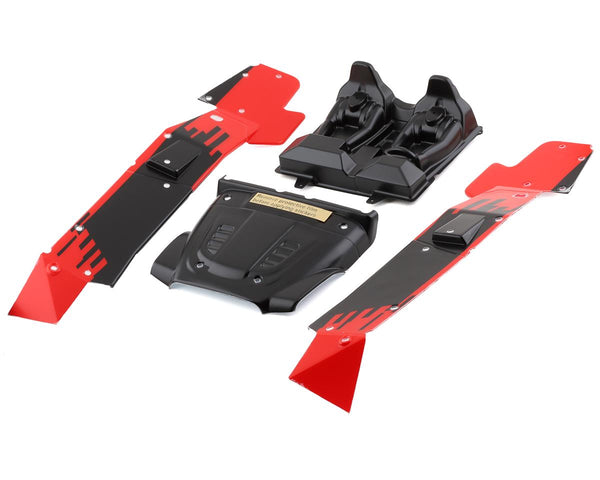 LOS230098 Losi Red Body Set, Hammer Rey