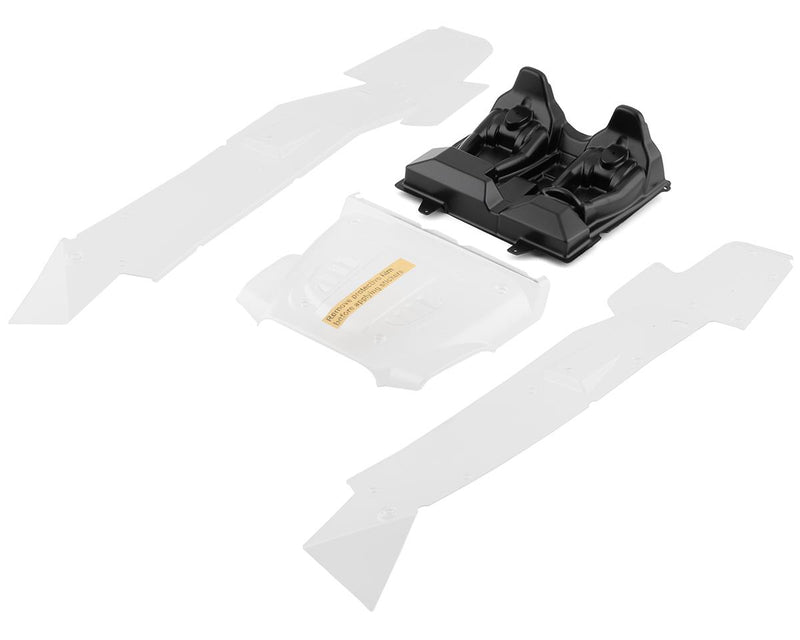 LOS230100 Losi Body/Driver Set, Clear, Hammer Rey