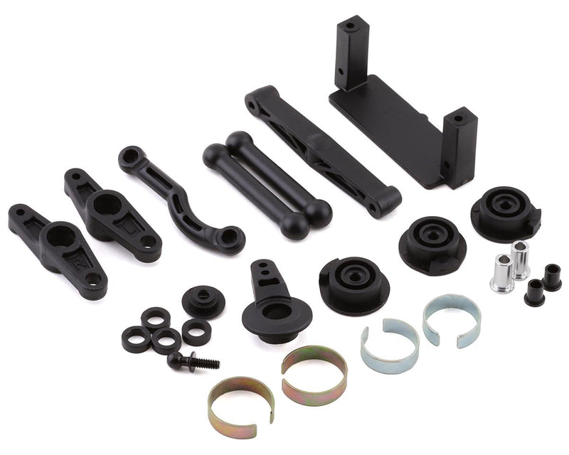 LOS231066 Losi Steering Bellcrank, Servo Saver and Mounts, V100