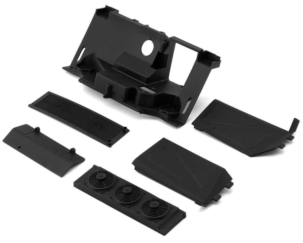 LOS231109 Losi Rear Bulkhead, Fan Panel and Mud Guard, Baja Rey 2.0 Losi