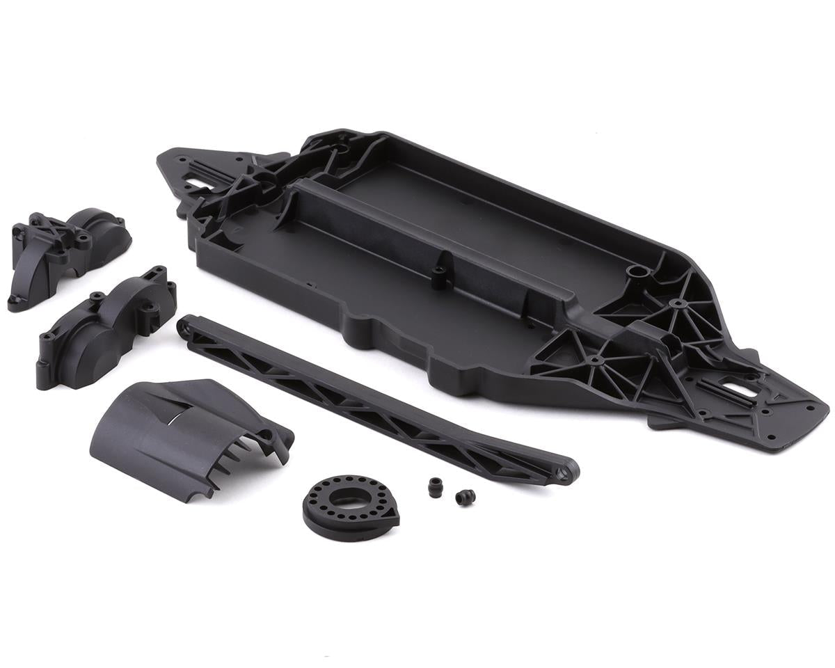 LOS232066 Losi Chassis, Gear Cover, Heat Shield Set, V100 Losi