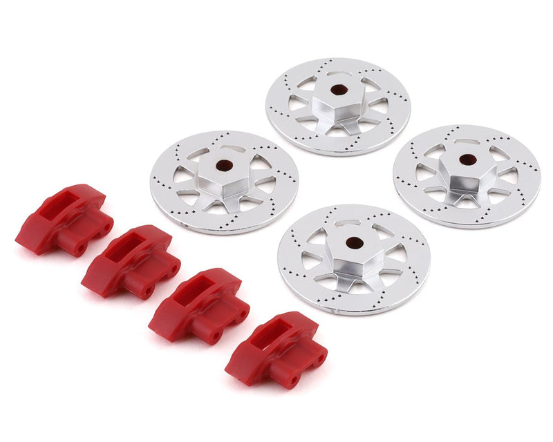 LOS232067 Losi Wheel Hex, Brake Rotor and Caliper Set, V100