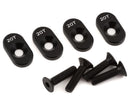LOS232138 Losi 20T Black Engine Mount Insert and Screws, 4pcs, DBXL 2.0 Losi