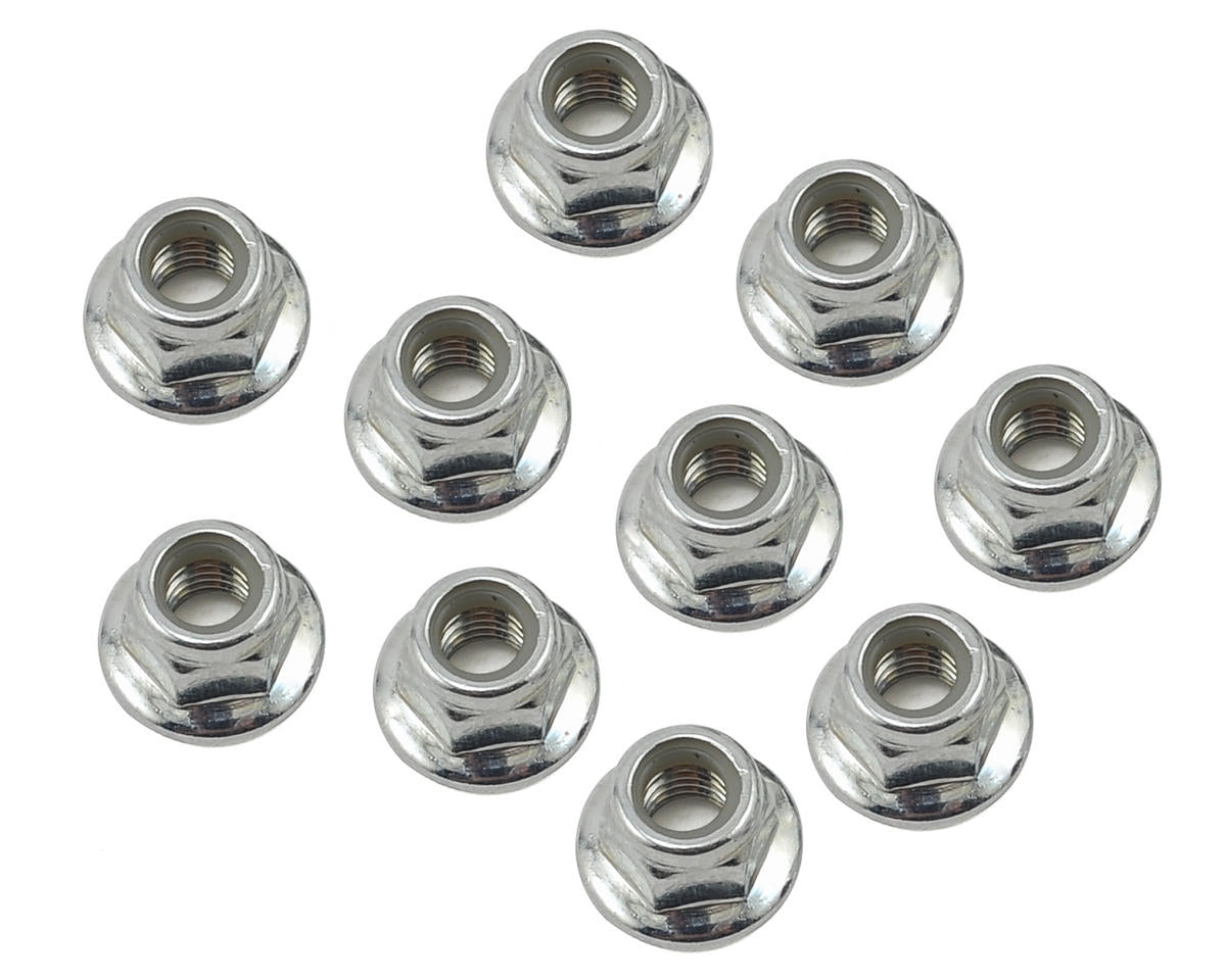 LOS235015 Losi M5x0.8 Serrated Flanged Locknut, 10pcs, DBXL 2.0 Losi