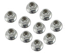 LOS235015 Losi M5x0.8 Serrated Flanged Locknut, 10pcs, DBXL 2.0 Losi