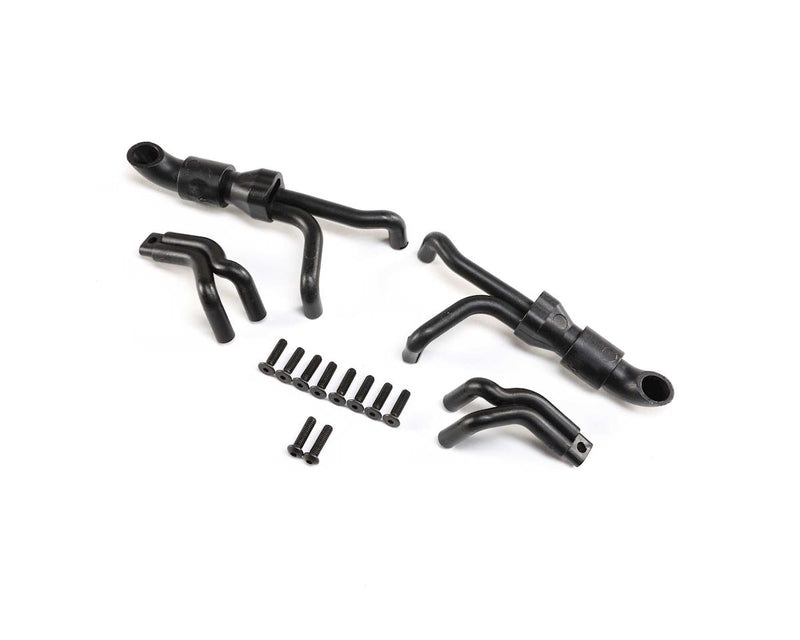 LOS241035 Losi 4 in to 1 Collective Headers, Silver, LMT