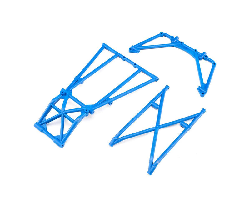 LOS241049 Losi Blue Rear Cage and Hoop Bars, LMT