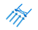 LOS241051 Losi Blue Rear Body Support and Body Posts, LMT Losi