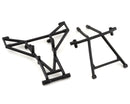 LOS241055 Losi Front and Upper Cage Bars, Black, LMT Mega Losi