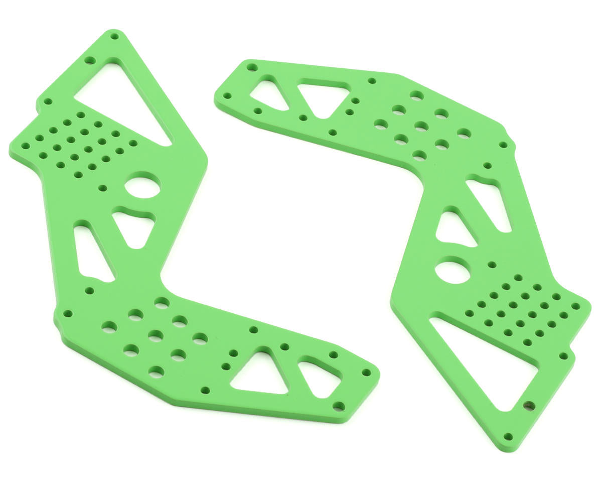 LOS241060 Losi Rear Chassis Plate, Green, 2pcs, King Sling Losi