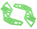 LOS241060 Losi Rear Chassis Plate, Green, 2pcs, King Sling Losi