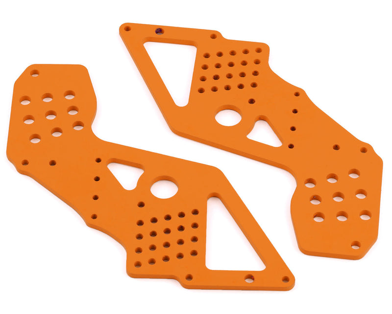 LOS241062 Losi Front Chassis Plate, Orange, 2pcs, Bog Hog