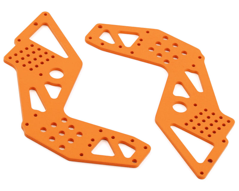 LOS241063 Losi Rear Chassis Plates, Orange, 2pcs, Bog Hog