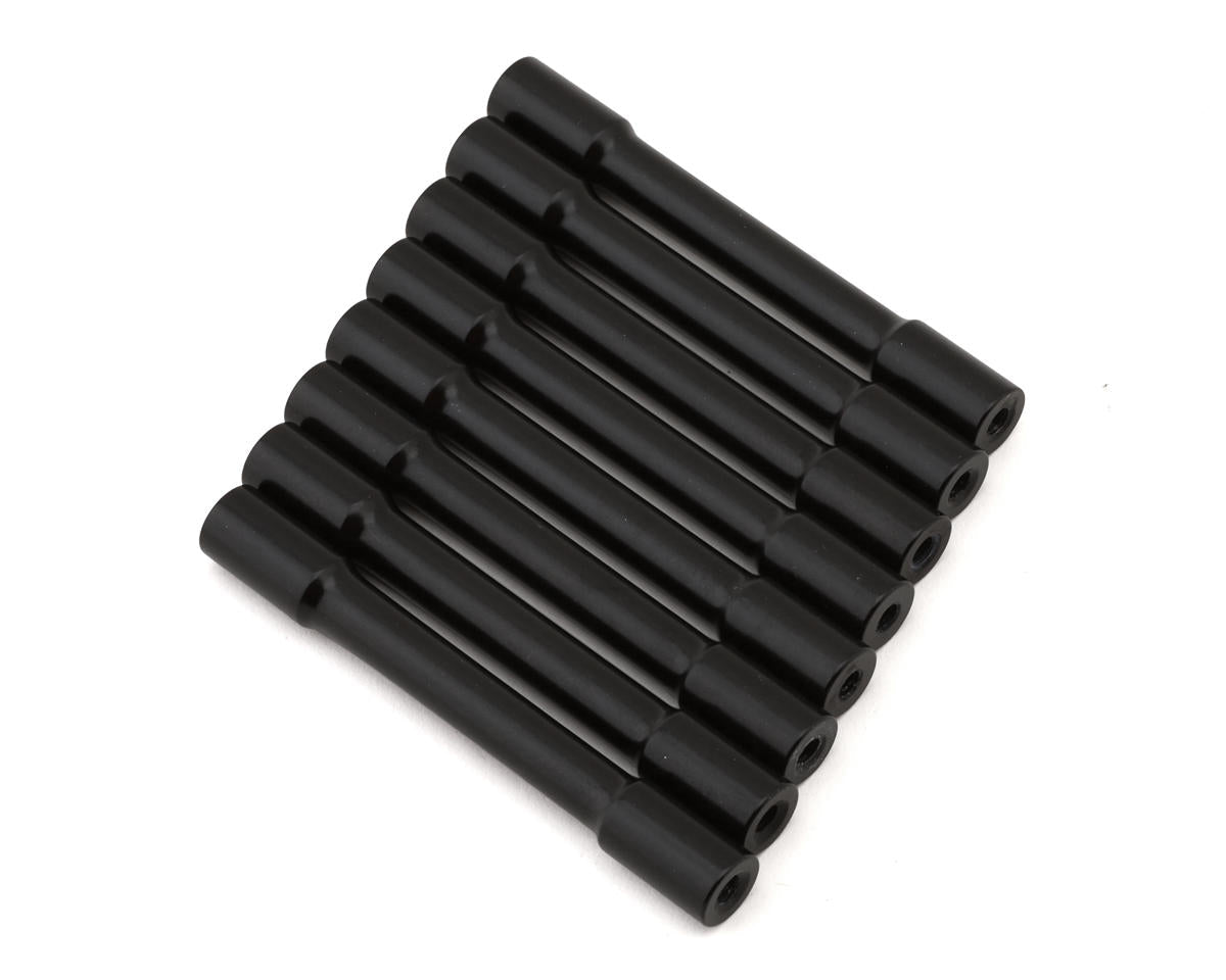 LOS241072 Losi Black Aluminium Crossbar, End Plates, 8pcs, LMT, Tuned LMT Losi