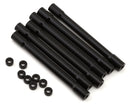 LOS241074 Losi Black Aluminium Crossbar and Spacer, Cab Section, 6pcs, Tuned LMT Losi
