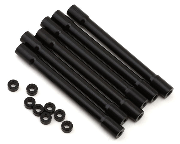 LOS241074 Losi Black Aluminium Crossbar and Spacer, Cab Section, 6pcs, Tuned LMT