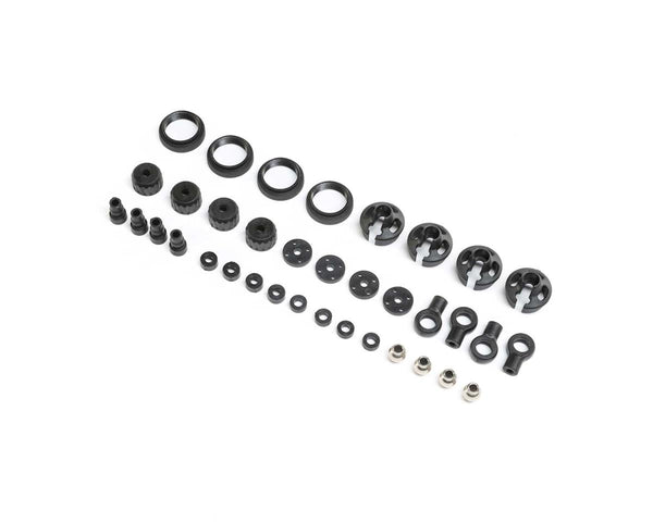 LOS243014 Losi Shock Plastics and Balls, 4pcs, LMT