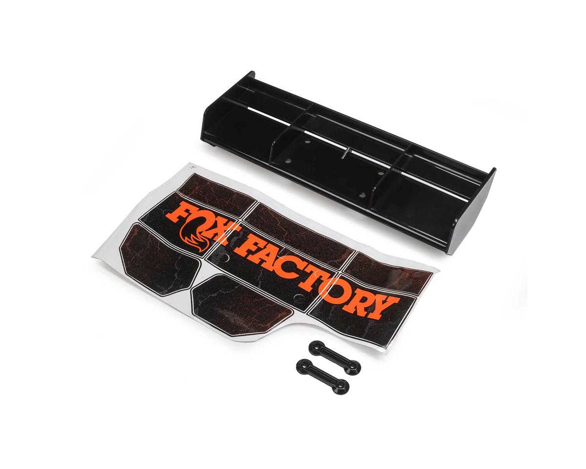 LOS250055 Losi Rear Wing, FOX, Black, DBXL-E 2.0 Losi