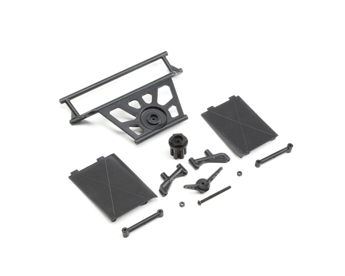 LOS251078 Losi Cage Rear, Tower Supports, Mud Guards, Super Rock Rey Losi