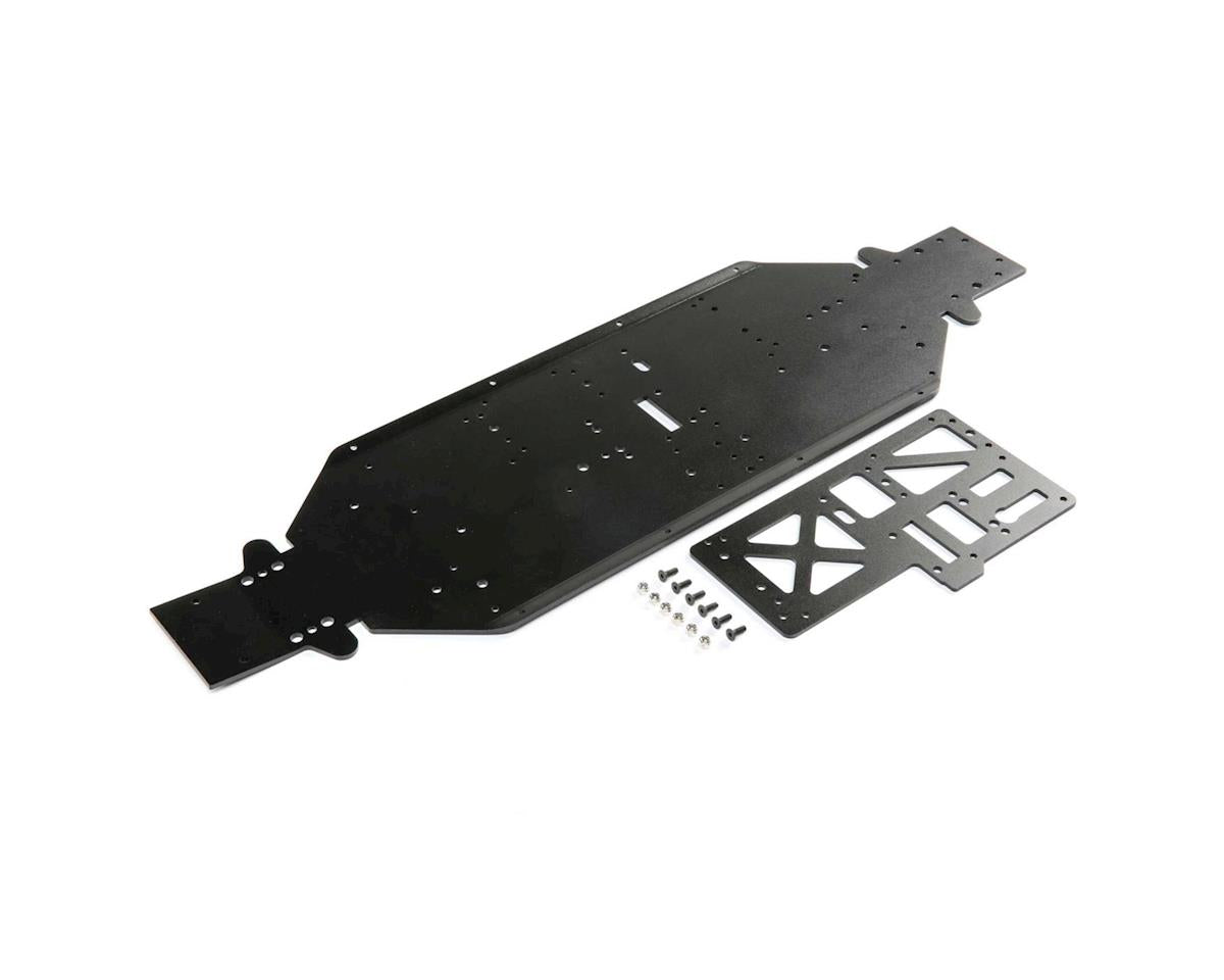 LOS251090 Losi Chassis with Brace, 4mm Black, DBXL-E 2.0 Losi