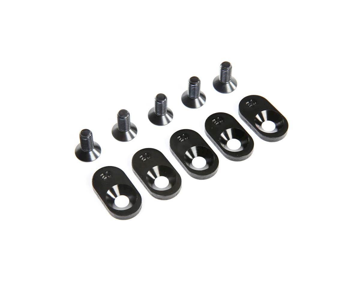 LOS252105 Losi Engine Mount Insert and Screws, Black, 21T, 5ive-T 2.0 Losi