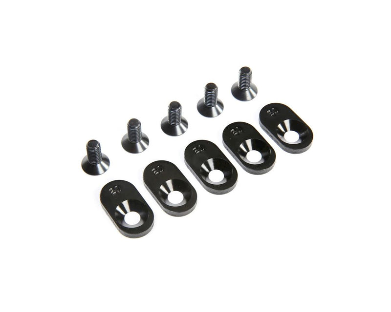 LOS252105 Losi Engine Mount Insert and Screws, Black, 21T, 5ive-T 2.0