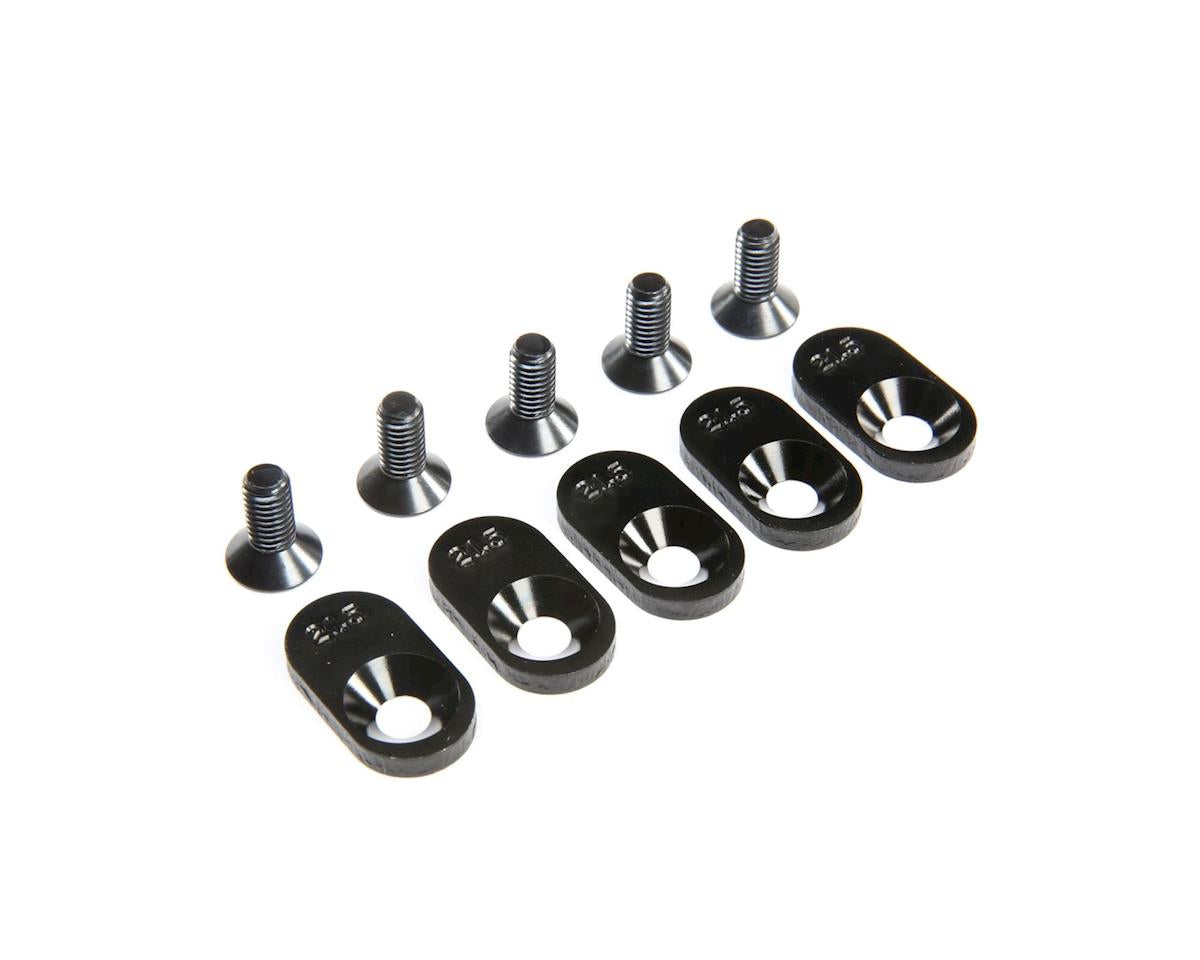 LOS252106 Losi Engine Mount Insert and Screws, Black, 21.5T, 5ive-T 2.0 Losi