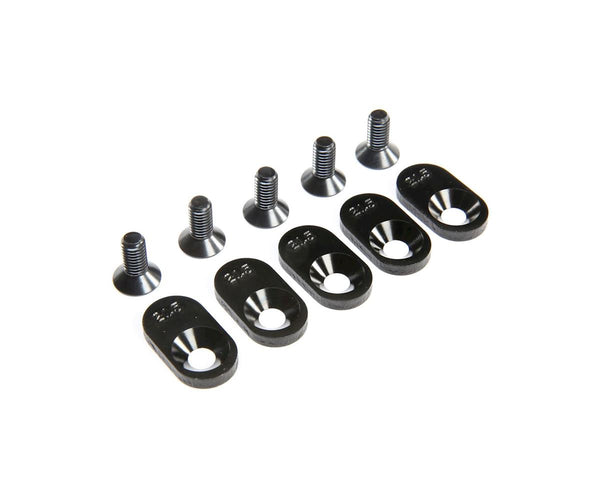 LOS252106 Losi Engine Mount Insert and Screws, Black, 21.5T, 5ive-T 2.0