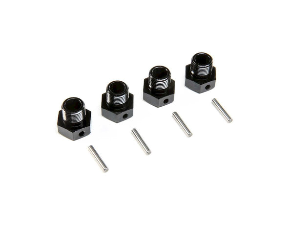 LOS252129 Losi 17mm Wheel Hex, Black, 4pcs, SBR 2.0