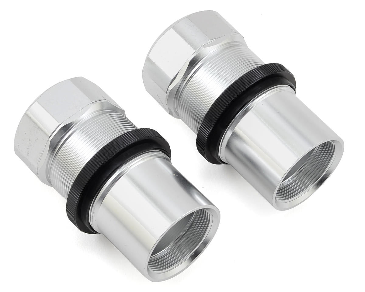 LOS253019 Losi Fr/Rr Shock Body, Cap, AL, Silver (2), MTXL Losi