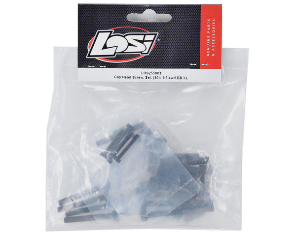 LOS255001 Losi Cap Head Screw Set, 30pcs, DBXL 2.0, DBXL-E 2.0