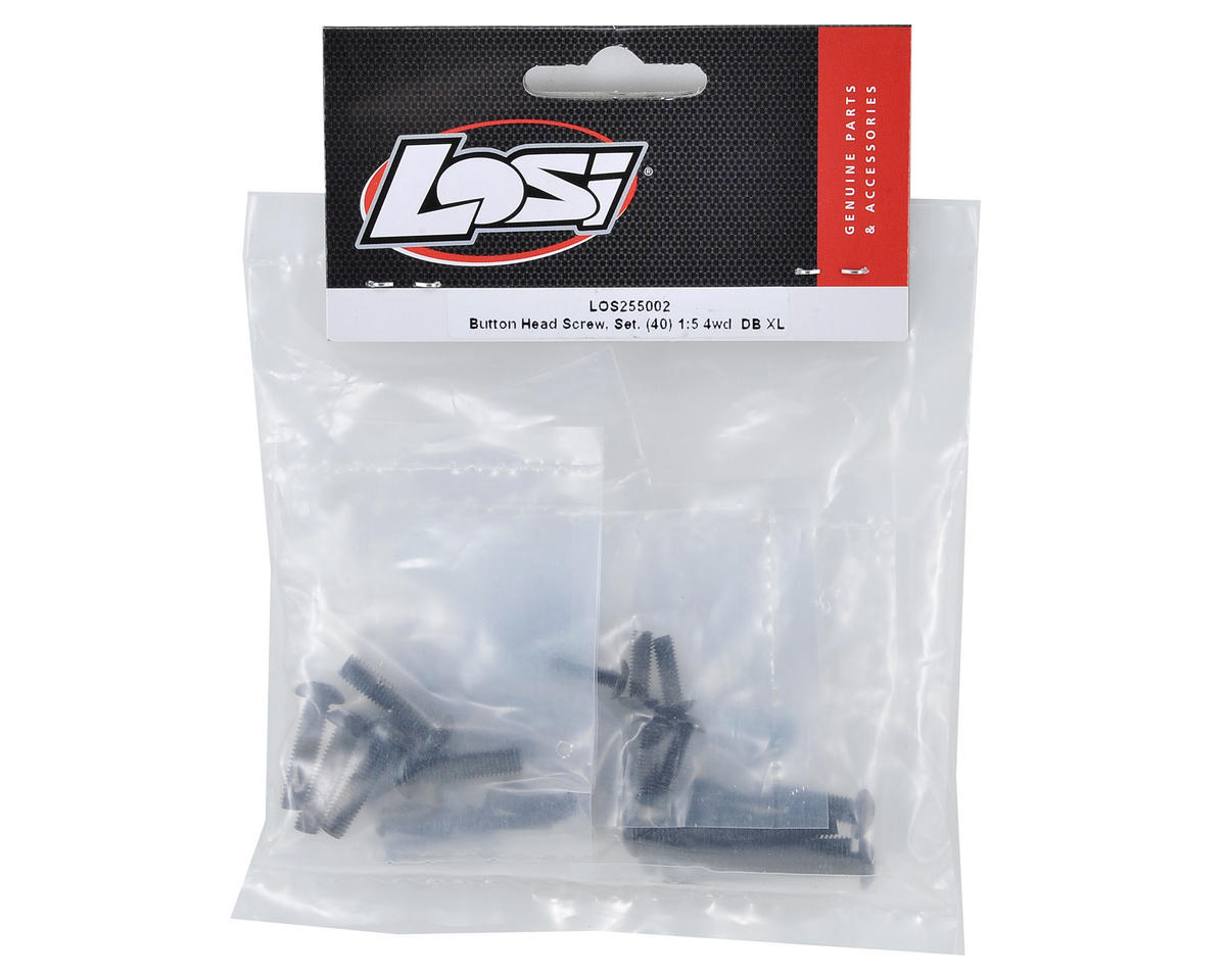 LOS255002 Losi Button Head Screw Set, 40pcs, DBXL 2.0, DBXL-E 2.0 Losi