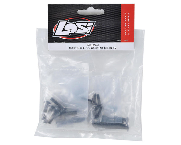 LOS255002 Losi Button Head Screw Set, 40pcs, DBXL 2.0, DBXL-E 2.0