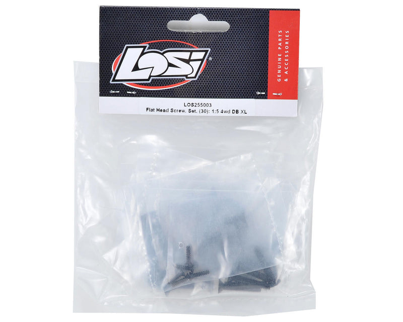 LOS255003 Losi Flat Head Screw Set, 30pcs, DBXL 2.0, DBXL-E 2.0