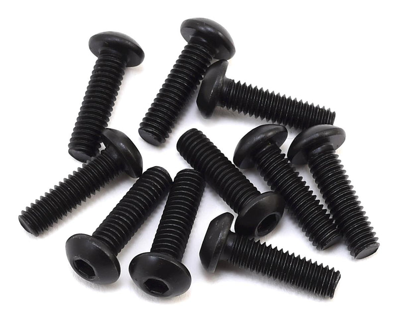 LOS255014 Losi Button Head Screws, Stl, BO, M4 x 14mm (10)