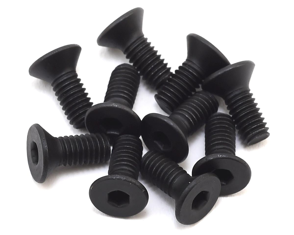 LOS255016 Losi Flat Head Screws, Stl, BO, M4 x 10mm (10) Losi