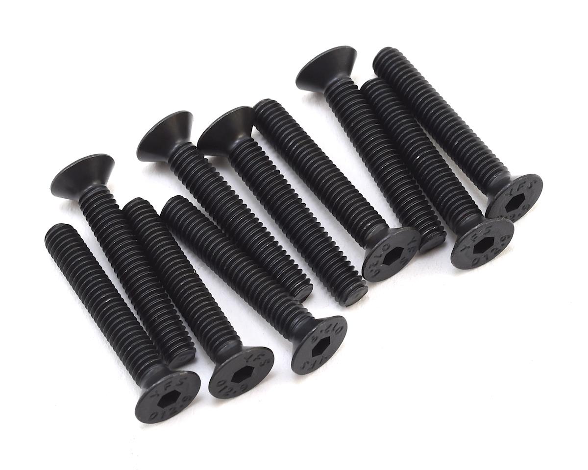 LOS255018 Losi Flat Head Screws, Stl, BO, M4 x 25mm (10) Losi