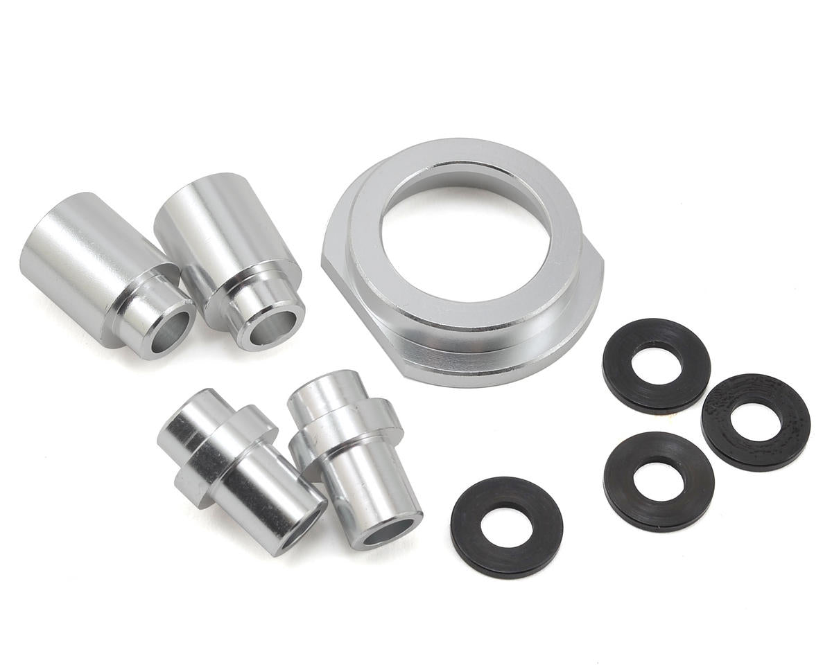 LOS256008 Losi Engine Mount Spacer & Clutch Mount, Aluminium, Silver, MTXL Losi