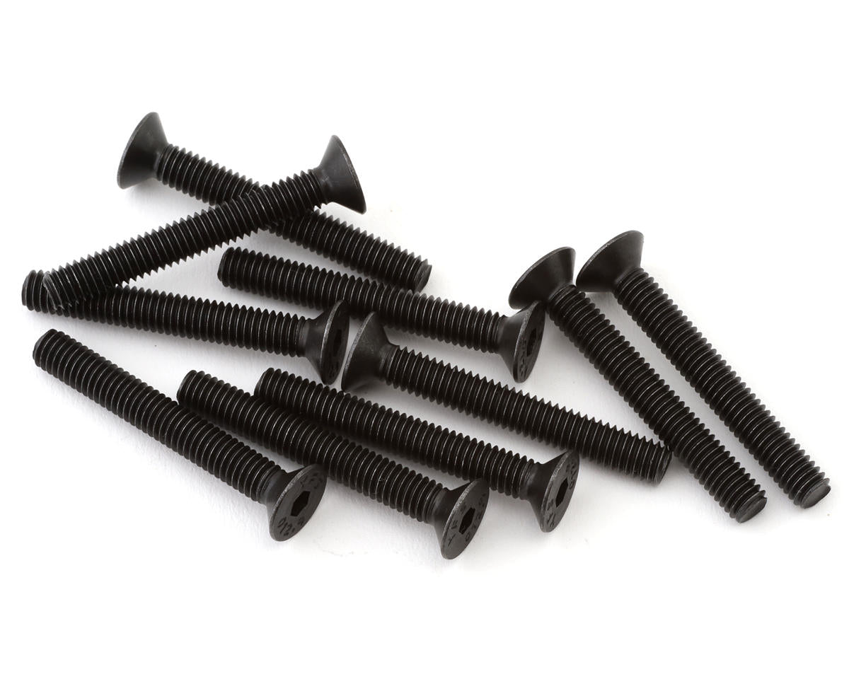 LOS265002 Losi M4 x 30mm Flat Head Screws, 10pcs Losi