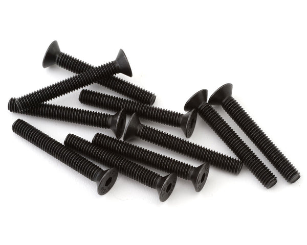 LOS265002 Losi M4 x 30mm Flat Head Screws, 10pcs