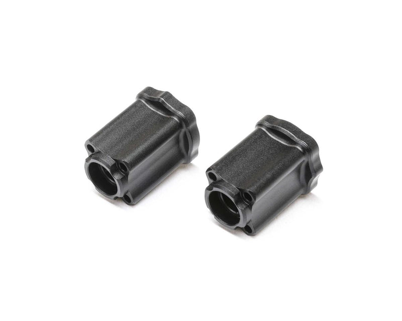 LOS312009 Losi 0-Deg Axle Mount Rear, Black Aluminium, Mini LMT