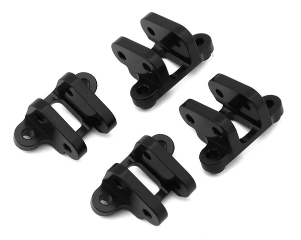 LOS344003 Losi Black Aluminium Axle Shock Mount, 4pcs, LMT, Tuned LMT