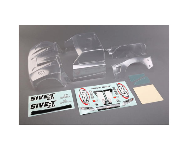 LOS350006 Losi Complete Body Set, Clear, 5ive-T 2.0