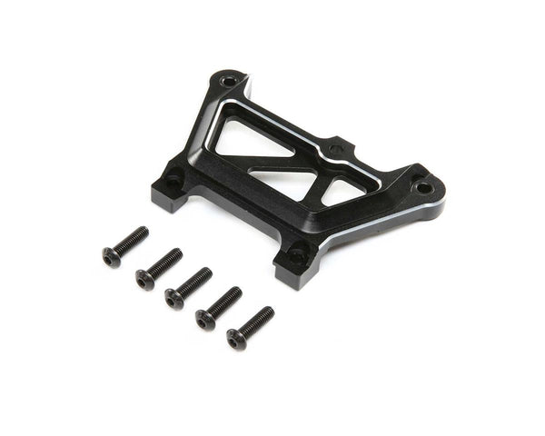 LOS351018 Losi Front Top Plate, Aluminum, Black, DBXL-E 2.0